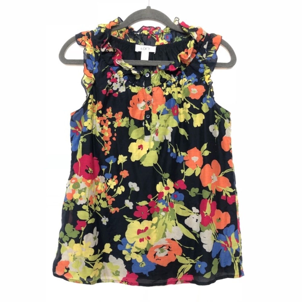 Floral Loft sleeveless blouse
